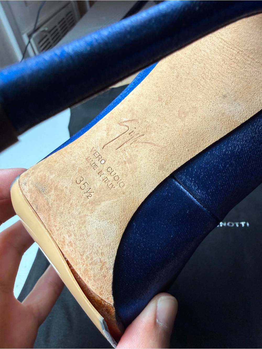 $695 Giuseppe Zanotti Design Woman Pump Stilletto Royal Blue Sz 35.5 / US 5.5 - Picture 14 of 14